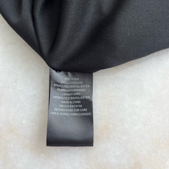 DEAL! $20! Chetta B Textured Black Dress Scoop Fit Flare Flirty Knee Length - Picture 6 of 7